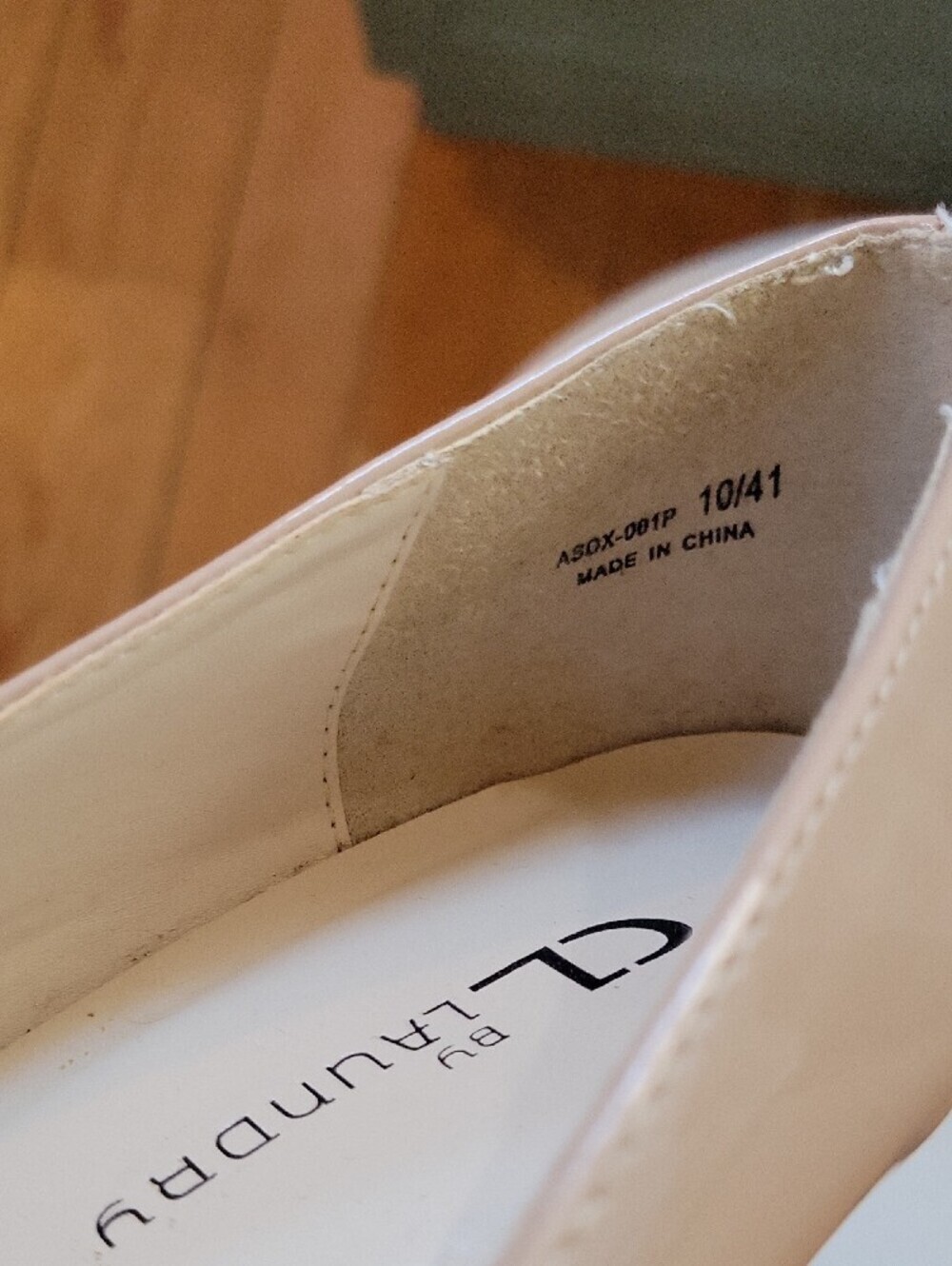 CL by Chinese Laundry- Classic Patent Wedge Pump in Nude - Picture 8 of 8